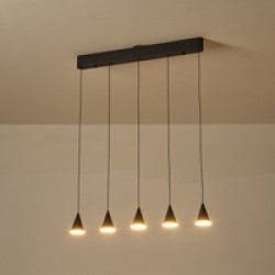 ΦΩΤΙΣΤΙΚΟ ΚΡΕΜΑΣΤΟ LED 25W 3000K 680X1200mm ΜΑΥΡΟ ARTE ILLUMINA CAMPANELLE