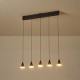ΦΩΤΙΣΤΙΚΟ ΚΡΕΜΑΣΤΟ LED 25W 3000K 680X1200mm ΜΑΥΡΟ ARTE ILLUMINA CAMPANELLE