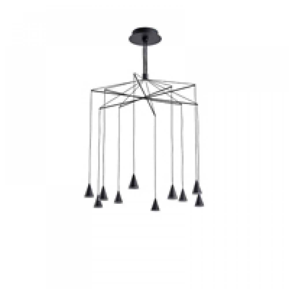 ΦΩΤΙΣΤΙΚΟ ΚΡΕΜΑΣΤΟ LED 50W 3000K Φ800X1200mm ΜΑΥΡΟ ARTE ILLUMINA CAMPANELLE
