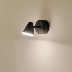 ΑΠΛΙΚΑ ΤΟΙΧΟΥ 5W 3000K 80Χ135mm ΜΑΥΡΟ ARTE ILLUMINA CAMPANELLE