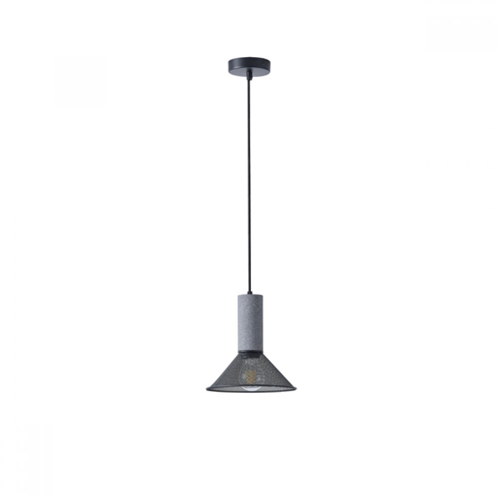 ΦΩΤΙΣΤΙΚΟ ΚΡΕΜΑΣΤΟ ΓΥΨΙΝΟ ΜΑΥΡΟ 1XE27 MAX40W 120X120X260mm ARTE ILLUMINA SCOURO