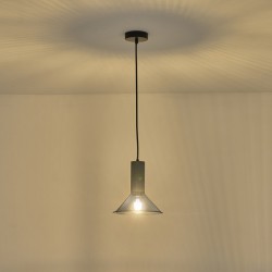 ΦΩΤΙΣΤΙΚΟ ΚΡΕΜΑΣΤΟ ΓΥΨΙΝΟ ΜΑΥΡΟ 1XE27 MAX40W 120X120X260mm ARTE ILLUMINA SCOURO