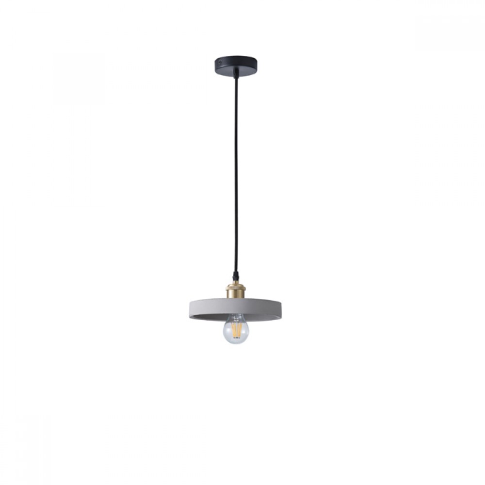 ΦΩΤΙΣΤΙΚΟ ΚΡΕΜΑΣΤΟ ΓΥΨΙΝΟ ΓΚΡΙ  1XE27 MAX 15W 210X210X75mm ARTE ILLUMINA YESO