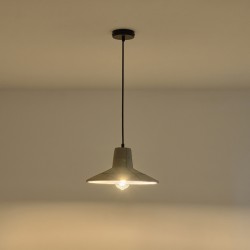 ΦΩΤΙΣΤΙΚΟ ΚΡΕΜΑΣΤΟ ΓΥΨΙΝ0 ΓΚΡΙ1XE27 MAX 15W 320X320X160mm ARTE ILLUMINA PLASTER SERIES