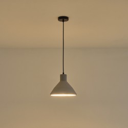 ΦΩΤΙΣΤΙΚΟ ΚΡΕΜΑΣΤΟ ΓΥΨΙΝΟ ΓΚΡΙ  1XE27 MAX 15W 240X240X200mm ARTE ILLUMINA YESO
