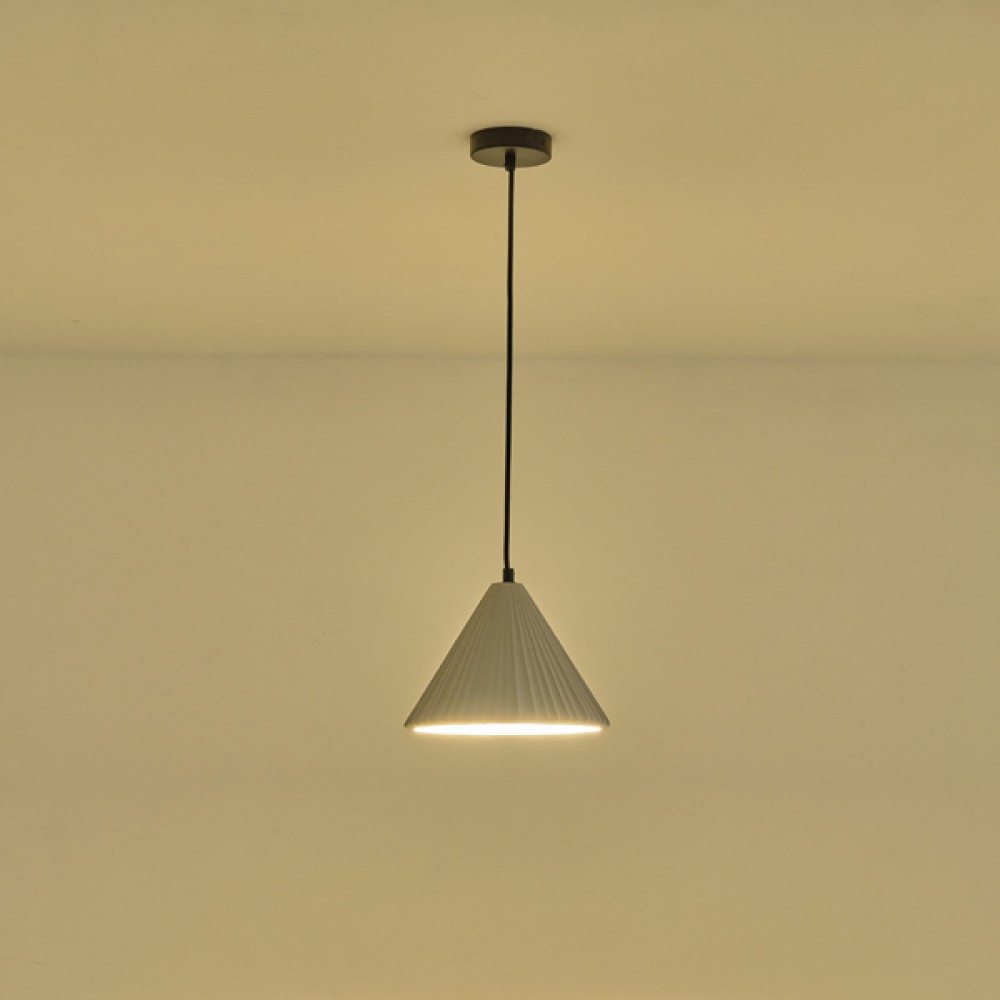 ΦΩΤΙΣΤΙΚΟ ΚΡΕΜΑΣΤΟ ΓΥΨΙΝΟ ΓΚΡΙ 1XE27 MAX 15W 240X240X210mm ARTE ILLUMINA PLATRE