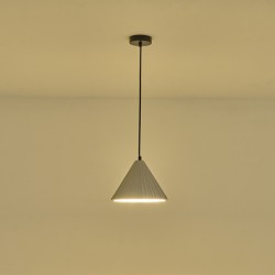 ΦΩΤΙΣΤΙΚΟ ΚΡΕΜΑΣΤΟ ΓΥΨΙΝΟ ΓΚΡΙ 1XE27 MAX 15W 240X240X210mm ARTE ILLUMINA PLATRE