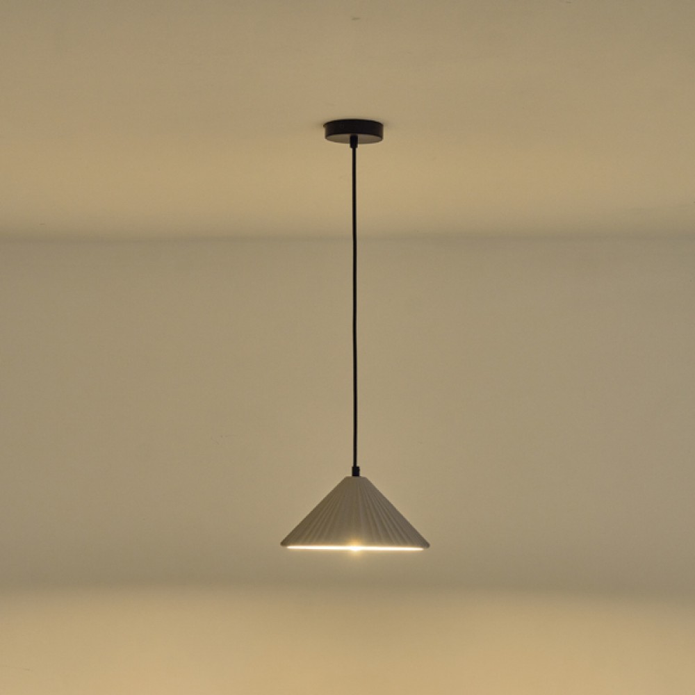 ΦΩΤΙΣΤΙΚΟ ΚΡΕΜΑΣΤΟ ΓΥΨΙΝΟ ΓΚΡΙ 1XE27 MAX 15W 250X250X1240mm ARTE ILLUMINA PLATRE