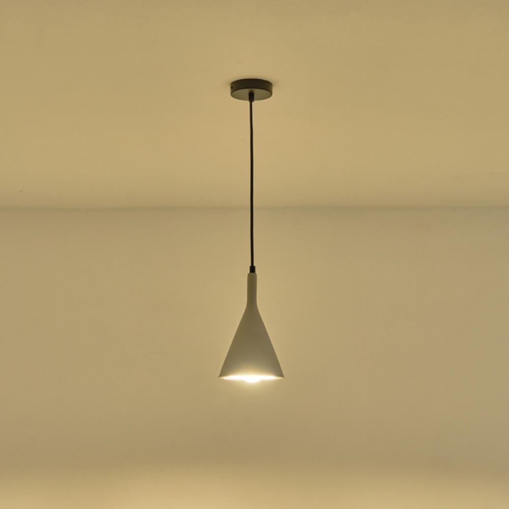 ΦΩΤΙΣΤΙΚΟ ΚΡΕΜΑΣΤΟ ΓΥΨΙΝΟ ΓΚΡΙ  1XE27 MAX 15W 150X150X250mm ARTE ILLUMINA YESO