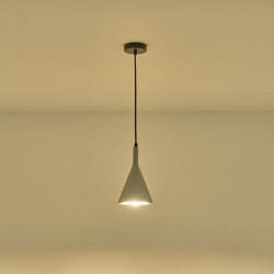 ΦΩΤΙΣΤΙΚΟ ΚΡΕΜΑΣΤΟ ΓΥΨΙΝΟ ΓΚΡΙ  1XE27 MAX 15W 150X150X250mm ARTE ILLUMINA YESO