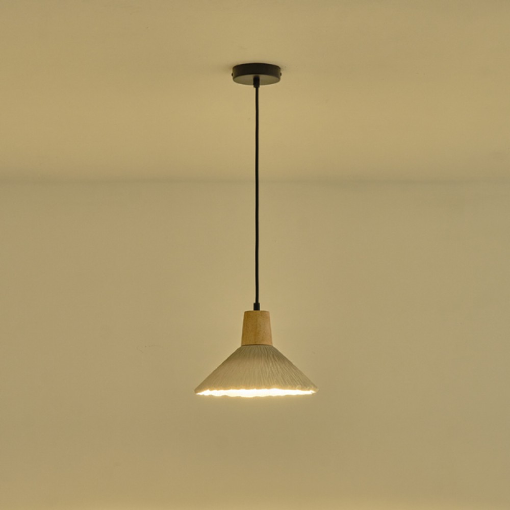 ΦΩΤΙΣΤΙΚΟ ΚΡΕΜΑΣΤΟ ΓΥΨΙΝΟ ΧΑΚΙ 1XE27 MAX 15W 250X250X180mm ARTE ILLUMINA GESSO