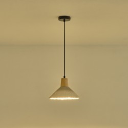 ΦΩΤΙΣΤΙΚΟ ΚΡΕΜΑΣΤΟ ΓΥΨΙΝΟ ΧΑΚΙ 1XE27 MAX 15W 250X250X180mm ARTE ILLUMINA GESSO