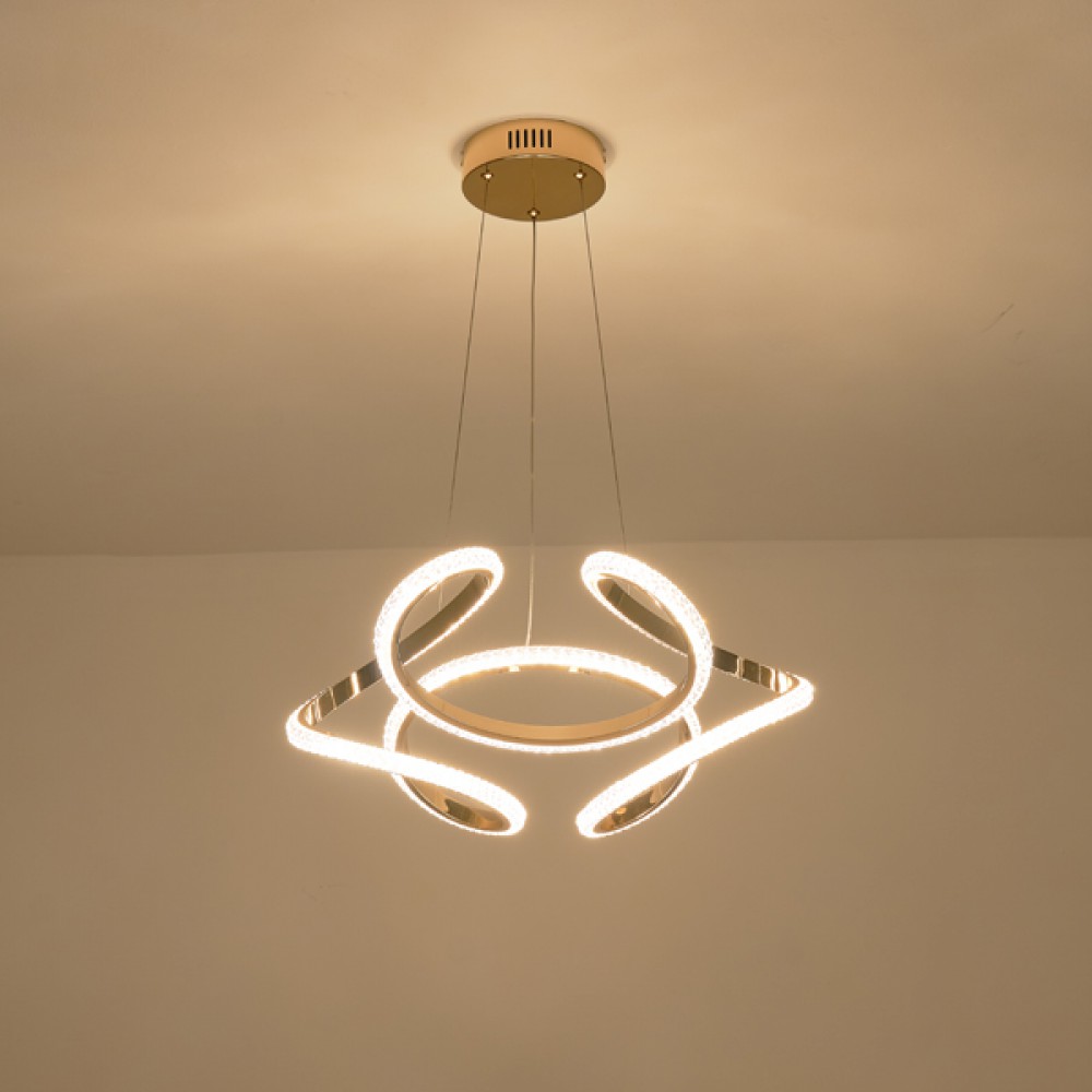 ΦΩΤΙΣΤΙΚΟ ΚΡΕΜΑΣΤΟ LED 24W 3000Κ 1900lm  500x1200mm ΑΛΟΥΜΙΝΙΟΥ ΧΡΥΣΟ ARTE ILLUMINA ORION