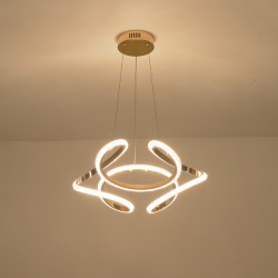 ΦΩΤΙΣΤΙΚΟ ΚΡΕΜΑΣΤΟ LED 24W 3000Κ 1900lm  500x1200mm ΑΛΟΥΜΙΝΙΟΥ ΧΡΥΣΟ ARTE ILLUMINA ORION