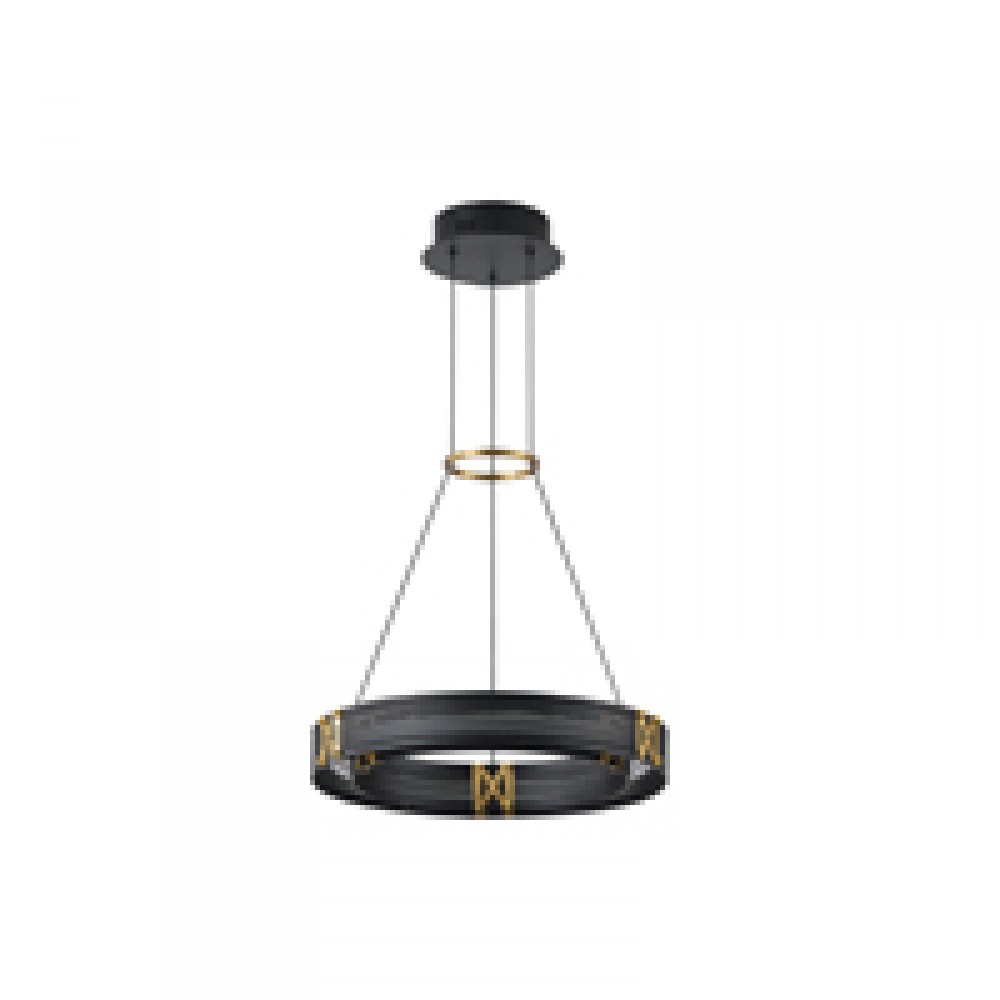 ΦΩΤΙΣΤΙΚΟ ΚΡΕΜΑΣΤΟ LED 21W 3000K 2100lm 420X1200mm ΜΑΥΡΟ ΧΡΥΣΟ ΑΛΟΥΜΙΝΙΟΥ  ARTE ILLUMINA LUIS