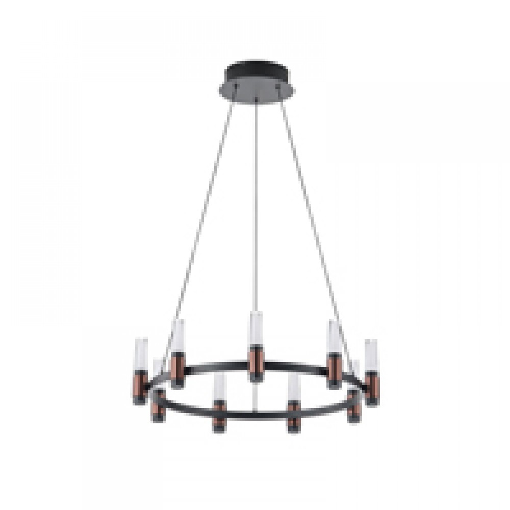ΦΩΤΙΣΤΙΚΟ ΚΡΕΜΑΣΤΟ LED 43W 3000K 4300lm Φ630XΗ1500mm ΑΛΟΥΜΙΝΙΟΥ  ΜΑΥΡΟ ΚΑΦΕ  ARTE ILLUMINA VELAS