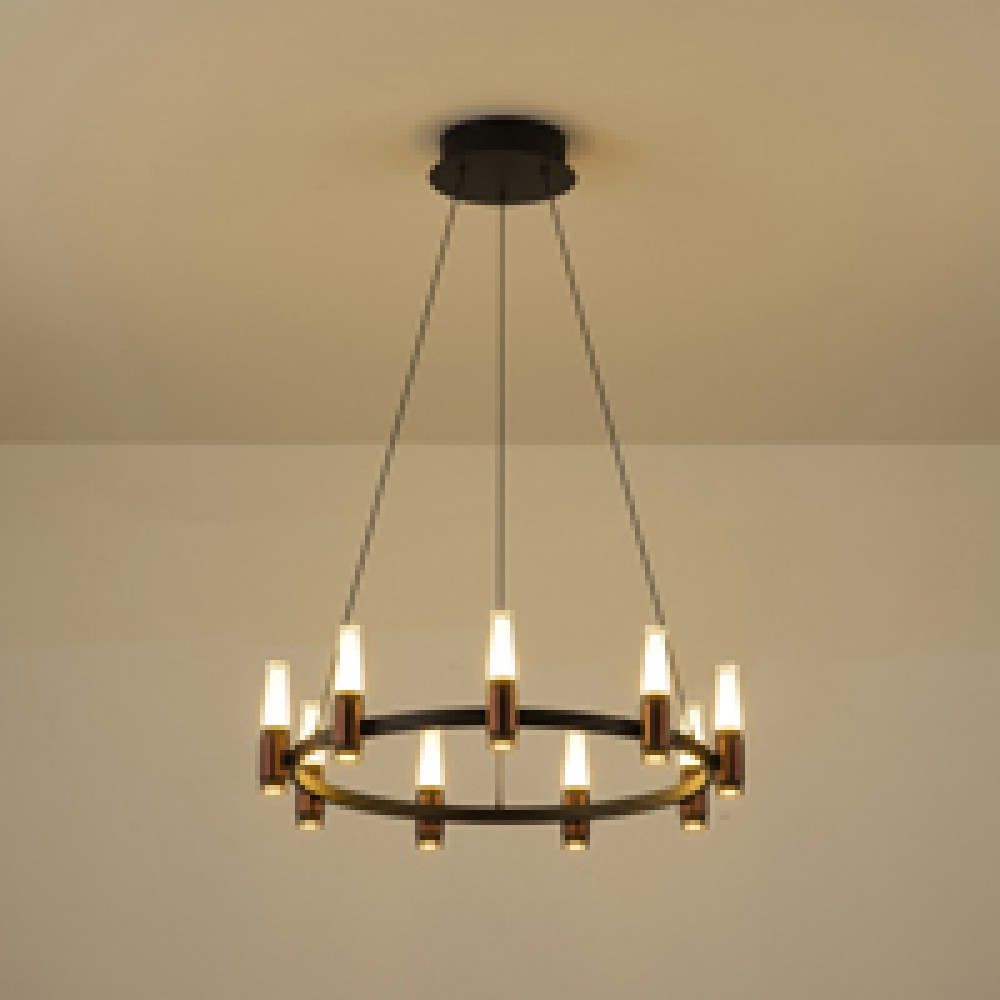 ΦΩΤΙΣΤΙΚΟ ΚΡΕΜΑΣΤΟ LED 43W 3000K 4300lm Φ630XΗ1500mm ΑΛΟΥΜΙΝΙΟΥ  ΜΑΥΡΟ ΚΑΦΕ  ARTE ILLUMINA VELAS