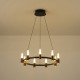 ΦΩΤΙΣΤΙΚΟ ΚΡΕΜΑΣΤΟ LED 43W 3000K 4300lm Φ630XΗ1500mm ΑΛΟΥΜΙΝΙΟΥ  ΜΑΥΡΟ ΚΑΦΕ  ARTE ILLUMINA VELAS