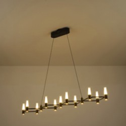 ΦΩΤΙΣΤΙΚΟ ΚΡΕΜΑΣΤΟ LED 58W 3000K 5800lm 1200X1500mm ΑΛΟΥΜΙΝΙΟΥ   ΜΑΥΡΟ ΧΡΥΣΟ ARTE ILLUMINA VELAS