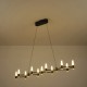 ΦΩΤΙΣΤΙΚΟ ΚΡΕΜΑΣΤΟ LED 58W 3000K 5800lm 1200X1500mm ΑΛΟΥΜΙΝΙΟΥ   ΜΑΥΡΟ ΧΡΥΣΟ ARTE ILLUMINA VELAS