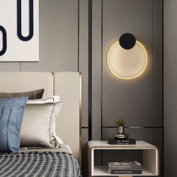 ΑΠΛΙΚΑ ΤΟΙΧΟΥ LED  AΛΟΥΜΙΝΙΟ 9W 3000K 702lm 300Χ340mm ΜΑΥΡΟ ME ΜΠΡΟΝΖΕ  ARTE ILLUMINA AERO