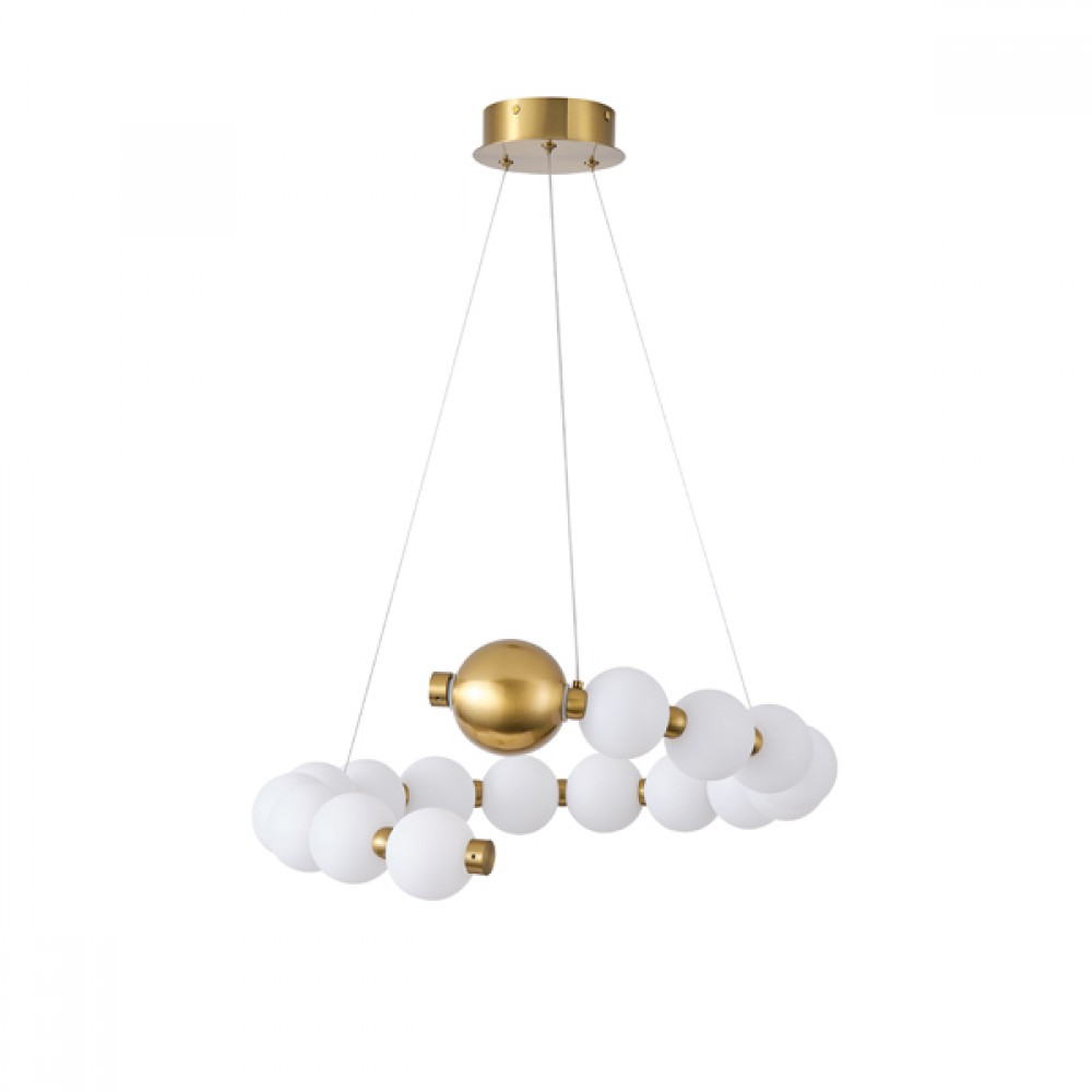 ΦΩΤΙΣΤΙΚΟ ΚΡΕΜΑΣΤΟ ΜΕΤΑΛΛΟ LED 20W 3000K 1560lm  530X150mm  ΜΠΡΟΝΖΕ ΜΕ ΛΕΥΚΟ ARTE ILLUMINA TREA