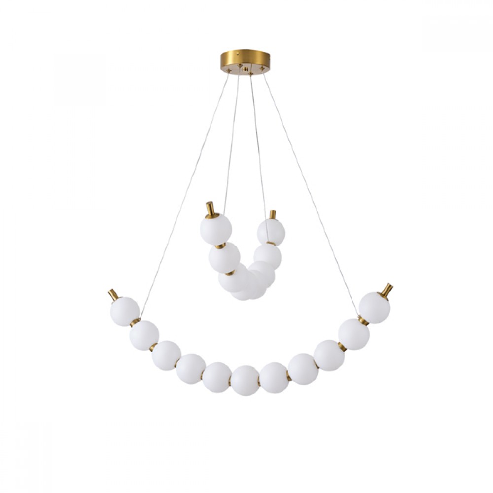 ΦΩΤΙΣΤΙΚΟ ΚΡΕΜΑΣΤΟ ΜΕΤΑΛΛΟ  LED 19W 3000K 1170lm 800X1420mm  ΜΠΡΟΝΖΕ ΜΕ ΛΕΥΚΟ ARTE ILLUMINA TREA