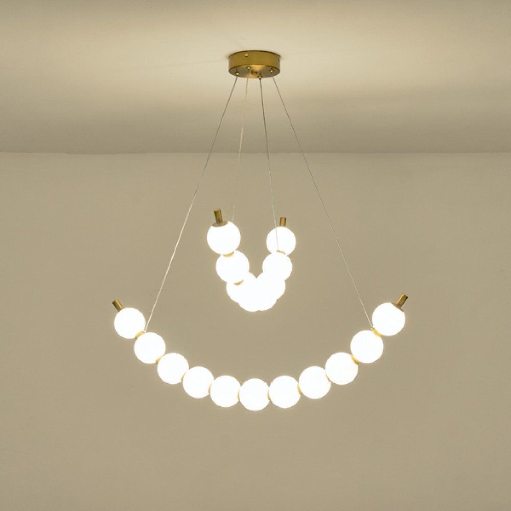 ΦΩΤΙΣΤΙΚΟ ΚΡΕΜΑΣΤΟ ΜΕΤΑΛΛΟ  LED 19W 3000K 1170lm 800X1420mm  ΜΠΡΟΝΖΕ ΜΕ ΛΕΥΚΟ ARTE ILLUMINA TREA