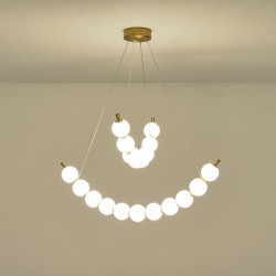 ΦΩΤΙΣΤΙΚΟ ΚΡΕΜΑΣΤΟ ΜΕΤΑΛΛΟ  LED 19W 3000K 1170lm 800X1420mm  ΜΠΡΟΝΖΕ ΜΕ ΛΕΥΚΟ ARTE ILLUMINA TREA
