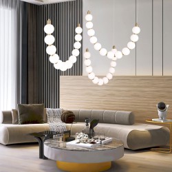 ΦΩΤΙΣΤΙΚΟ ΚΡΕΜΑΣΤΟ ΜΕΤΑΛΛΟ LED 35W 3000K 2730lm 900Χ1890mm ΜΠΡΟΝΖΕ ΜΕ ΛΕΥΚΟ ARTE ILLUMINA TREA