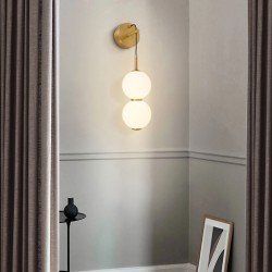 ΑΠΛΙΚΑ ΤΟΙΧΟΥ ΜΕΤΑΛΛΟ LED 9W 3000K 702lm  160 Χ430mm ΜΠΡΟΝΖΕ ΜΕ ΛΕΥΚΟ ARTE ILLUMINA TREA