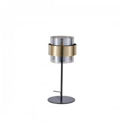 ΦΩΤΙΣΤΙΚΟ ΕΠΙΤΡΑΠΕΖΙΟ E27 Max 15W 180X415mm ΜΑΥΡΟ ΧΡΥΣΟ ARTE ILLUMINA RELIAC