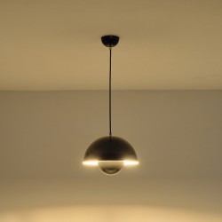 ΦΩΤΙΣΤΙΚΟ ΚΡΕΜΑΣΤΟ ΜΕΤΑΛΛΙΚΟ 1ΧE27 MAX 15W 300X1290mm ΜΑΥΡΟ ARTE ILLUMINA JARDEN