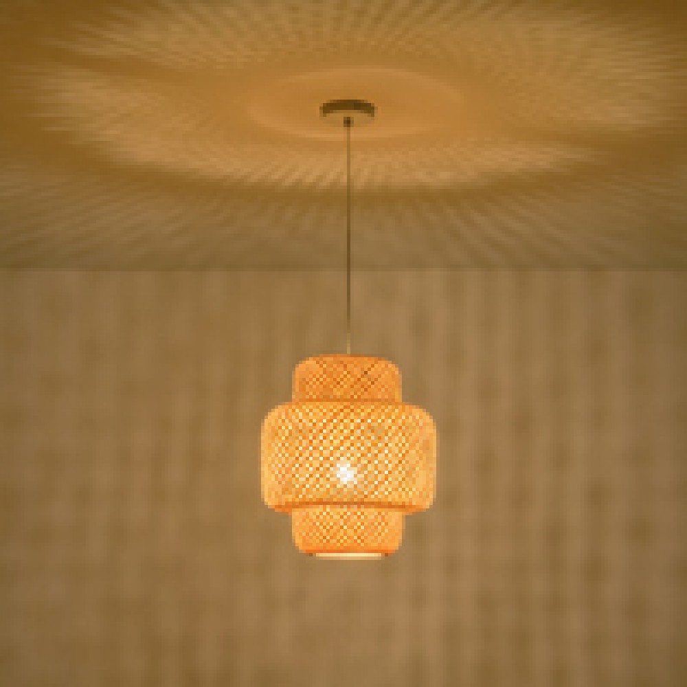 ΦΩΤΙΣΤΙΚΟ ΚΡΕΜΑΣΤΟ BAMBOO 1XE27 MAX 40W 310X310X350mm ARTE ILLUMINA AVRA