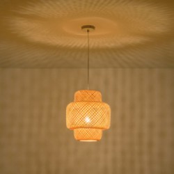 ΦΩΤΙΣΤΙΚΟ ΚΡΕΜΑΣΤΟ BAMBOO 1XE27 MAX 40W 310X310X350mm ARTE ILLUMINA AVRA