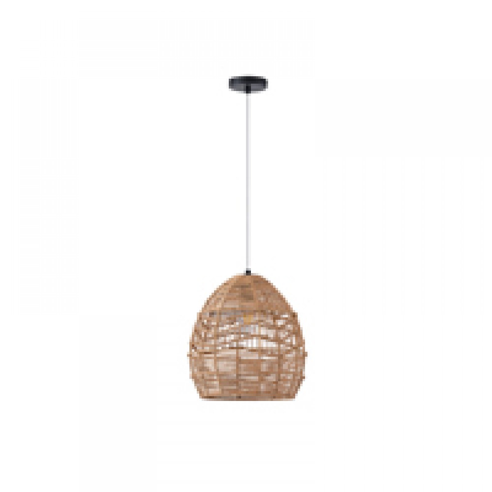 ΦΩΤΙΣΤΙΚΟ ΚΡΕΜΑΣΤΟ BAMBOO ΚΑΦΕ  1XE27  MAX 15W 300X300X300mm ARTE ILLUMINA CALYPSO