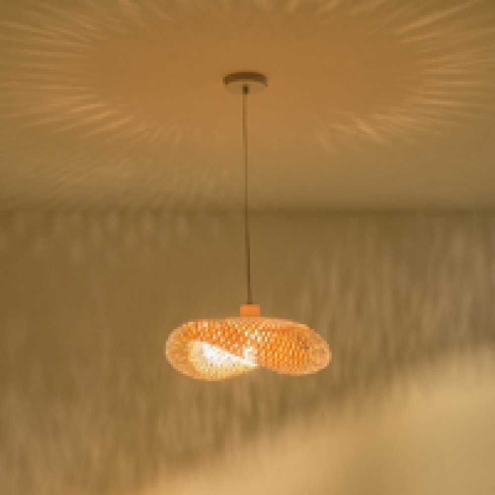 ΦΩΤΙΣΤΙΚΟ ΚΡΕΜΑΣΤΟ BAMBOO 1XE27 MAX 15W 420X300X130mm  ARTE ILLUMINA LAGOON