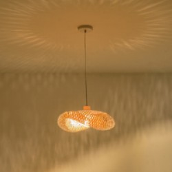 ΦΩΤΙΣΤΙΚΟ ΚΡΕΜΑΣΤΟ BAMBOO 1XE27 MAX 15W 420X300X130mm  ARTE ILLUMINA LAGOON