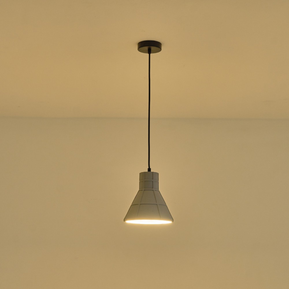 ΦΩΤΙΣΤΙΚΟ ΚΡΕΜΑΣΤΟ ΓΥΨΙΝ0 ΓΚΡΙ1XE27 MAX 15W 200X200X210mm ARTE ILLUMINA PLASTER SERIES