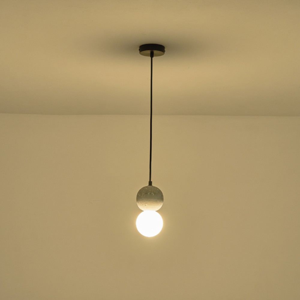 ΦΩΤΙΣΤΙΚΟ ΚΡΕΜΑΣΤΟ ΓΥΨΙΝΟ ΓΚΡΙ G9 MAX 15W 100X100X210mm ARTE ILLUMINA  PLASTER SERIES