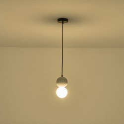 ΦΩΤΙΣΤΙΚΟ ΚΡΕΜΑΣΤΟ ΓΥΨΙΝΟ ΓΚΡΙ G9 MAX 15W 100X100X210mm ARTE ILLUMINA  PLASTER SERIES