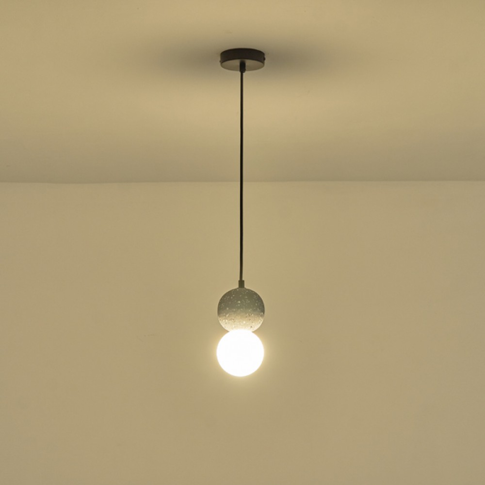 ΦΩΤΙΣΤΙΚΟ ΚΡΕΜΑΣΤΟ ΓΥΨΙΝΟ ΜΑΥΡΟ  G9 MAX 15W 100X100X210mm ARTE ILLUMINA  PLASTER SERIES