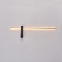 ΑΠΛΙΚΑ TOIXOY LED 10W 3000K 1000lm 800X200X40mm ΜΕΤΑΛΛΟ ΜΑΥΡΟ ARTE ILLUMINA CLIO