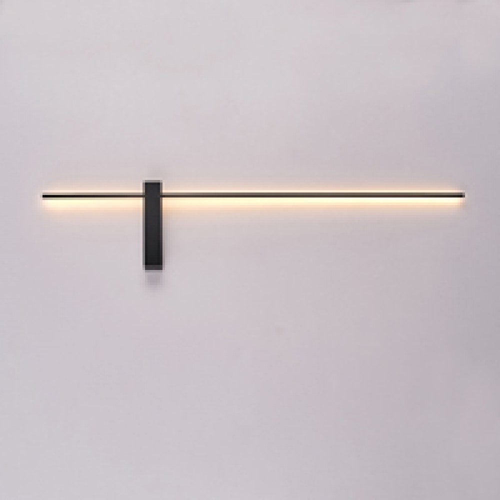 ΑΠΛΙΚΑ TOIXOY LED12W 12W 3000K 1000lm  1000X200X40mm ΜΕΤΑΛΛΟ  ΜΑΥΡΟ ARTE ILLUMINA CLIO