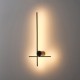 ΑΠΛΙΚΑ TOIXOY LED 12W 3000K 1200lm 600x200x60mm MΕΤΑΛΛΟ ΜΑΥΡΟ ARTE ILLUMINA CLIO