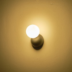 ΑΠΛΙΚΑ TOIXOY ΜΕΤΑΛΛΙΚΗ L LED G9 MAX 25W 100X120mm MΑΥΡΟ ARTE ILLUMINA TERPSI