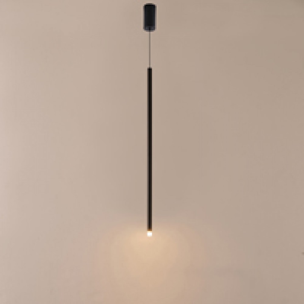ΦΩΤΙΣΤΙΚΟ ΚΡΕΜΑΣΤΟ LED 3W 3000K  300lm Φ60X1200mm ΜΑΥΡΟ ΑΛΟΥΜΙΝΙΟ ARTE ILLUMINA CASCADE