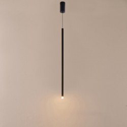 ΦΩΤΙΣΤΙΚΟ ΚΡΕΜΑΣΤΟ LED 3W 3000K  300lm Φ60X1200mm ΜΑΥΡΟ ΑΛΟΥΜΙΝΙΟ ARTE ILLUMINA CASCADE