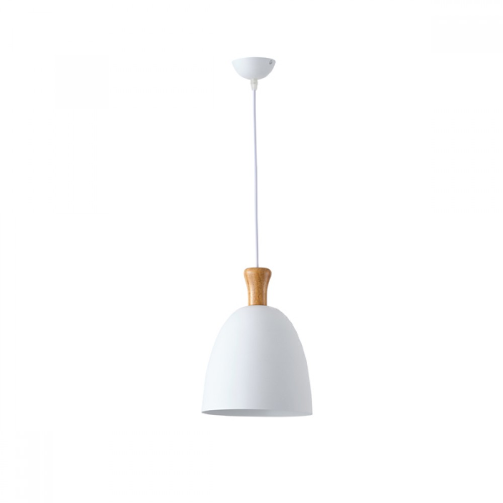 ΦΩΤΙΣΤΙΚΟ ΚΡΕΜΑΣΤΟ  ΜΕΤΑΛΛΙΚΟ1XΕ27 MAX 15W 230X230mm ΑΣΠΡΟ ARTE ILLUMINA SIMPLO