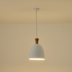 ΦΩΤΙΣΤΙΚΟ ΚΡΕΜΑΣΤΟ  ΜΕΤΑΛΛΙΚΟ1XΕ27 MAX 15W 230X230mm ΑΣΠΡΟ ARTE ILLUMINA SIMPLO